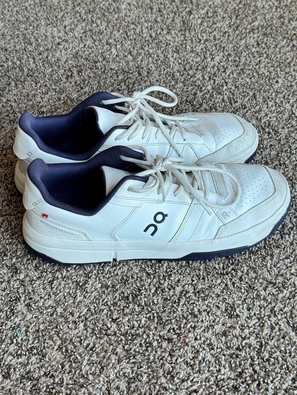 On Running The Roger Clubhouse Mens White Tennis Sneakers Casual Shoes Size 12